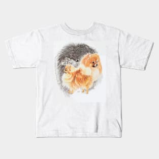 Pomeranian Medley Kids T-Shirt